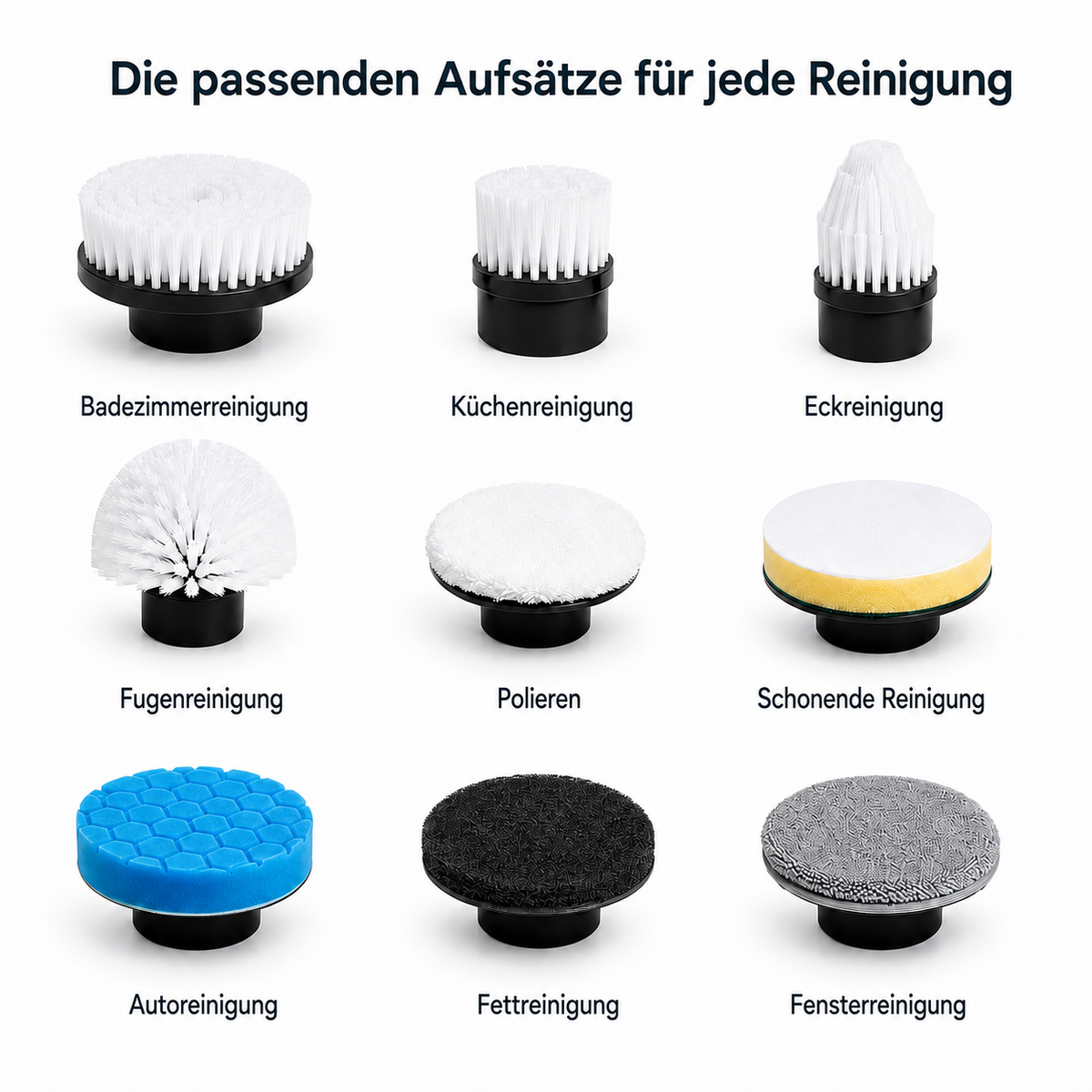 CleanSpin Aufsätze
