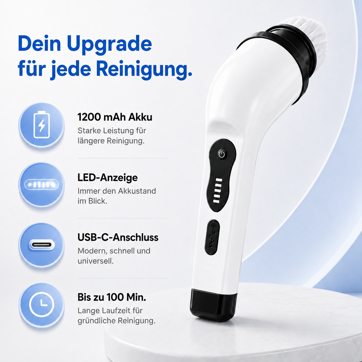 CleanSpin – kabellose Reinigungsbürste